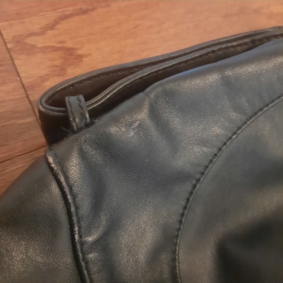 Men's Black Leather Jacket - Picture 10 of 16